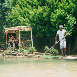 Bamboo Rafting and Limestone Massage Tour
