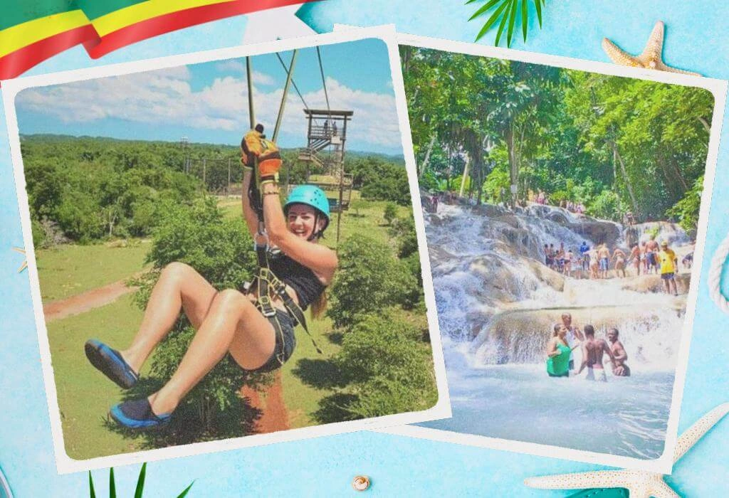 Dunn’s River Falls & Zipline Double Tour
