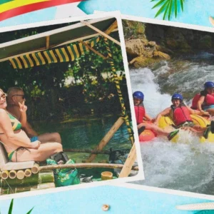 River Tubing & Bamboo Rafting with Limestone Foot Massage Double Tour